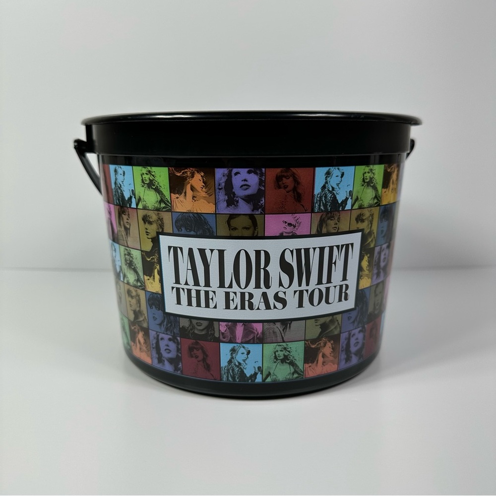 TAYLOR SWIFT THE ERAS TOUR CINEMARK MERCH COLLECTIBLE POPCORN TUB AND CUP BLACK - Picture 3 of 6